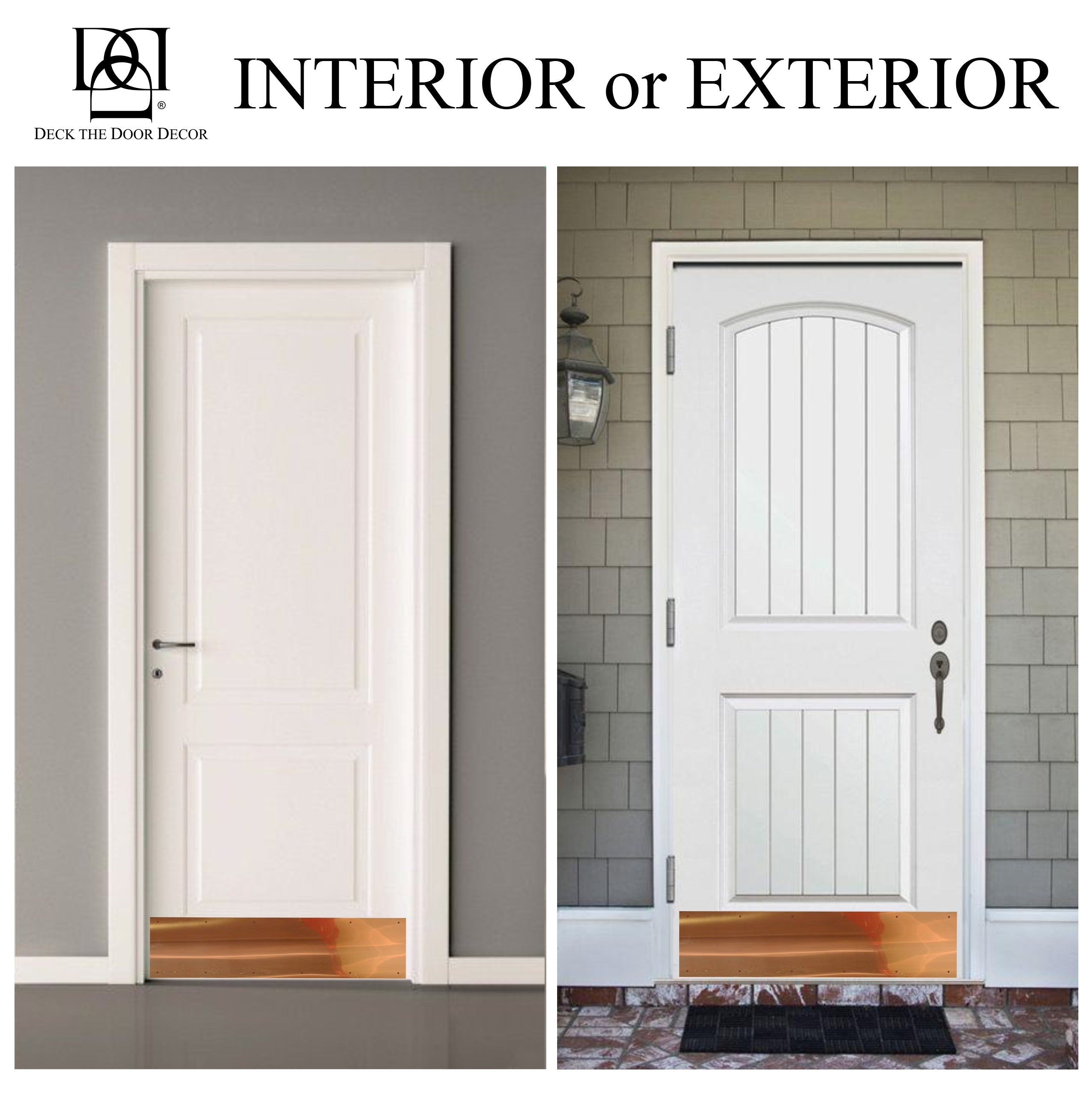 Door Kick Plate - Copper - Multiple Finish & Size Options