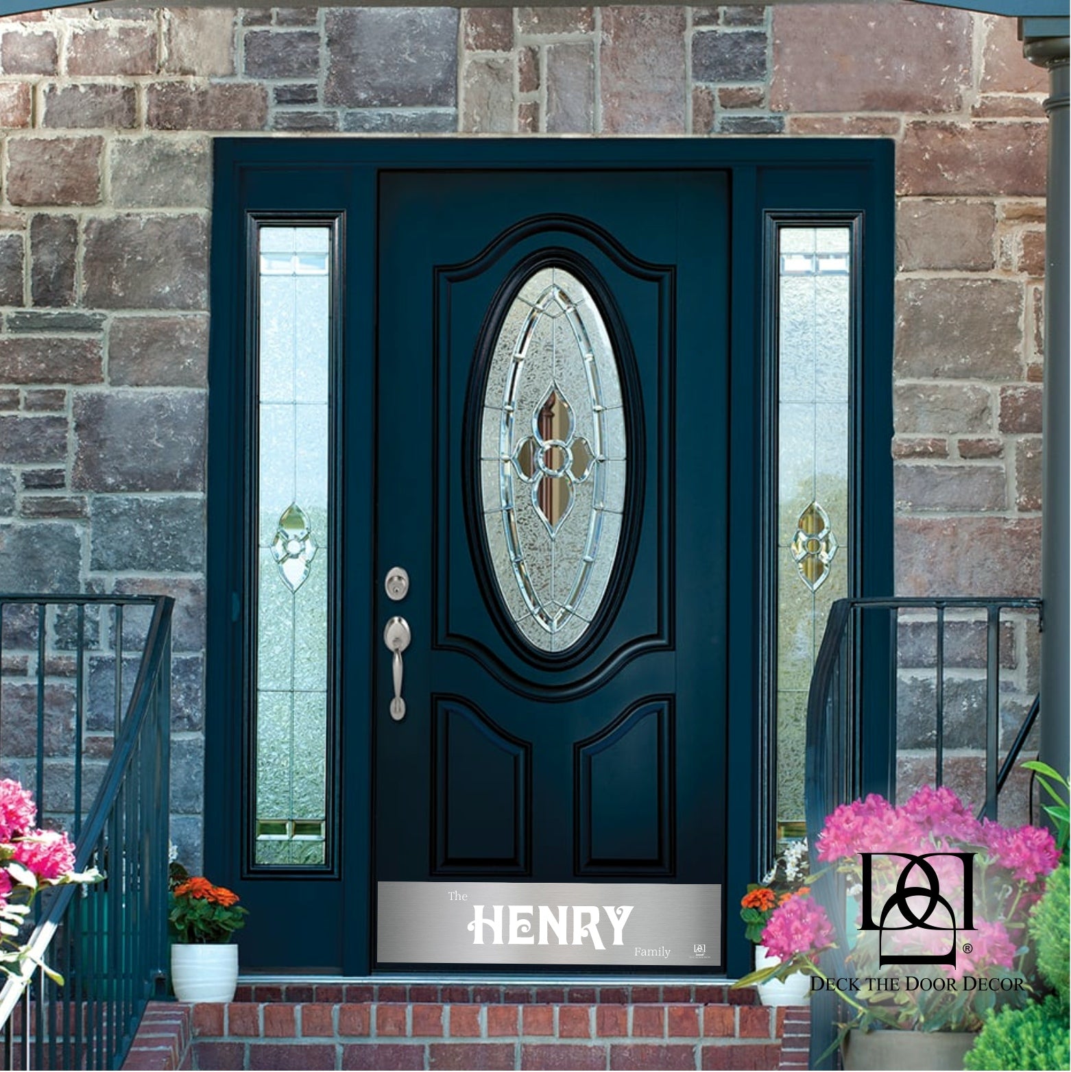 Davida Last Name Engraved Door Kick Plate