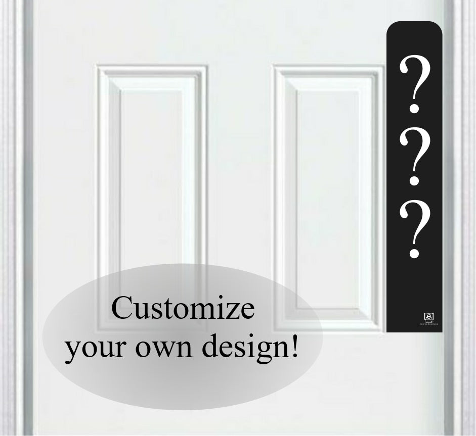 Dog Scratch Door Protection Plate - Engraved - Multiple Finish & Size Options - Design Your Own