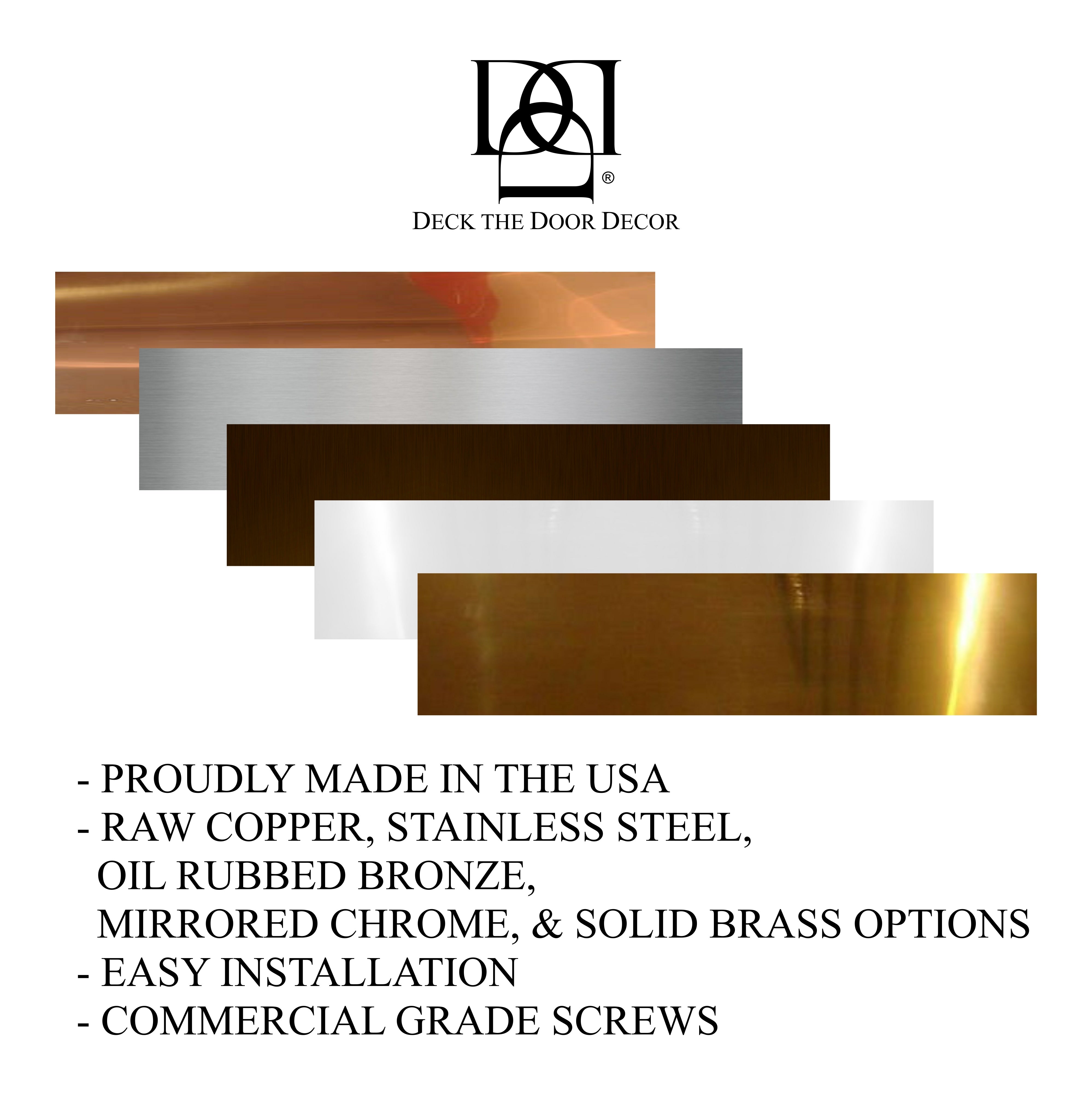Traditional Premium Metal Door Kick Plates