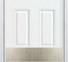 Load image into Gallery viewer, Hammered Stainless Door Kick Plate by Deck the Door Decor
