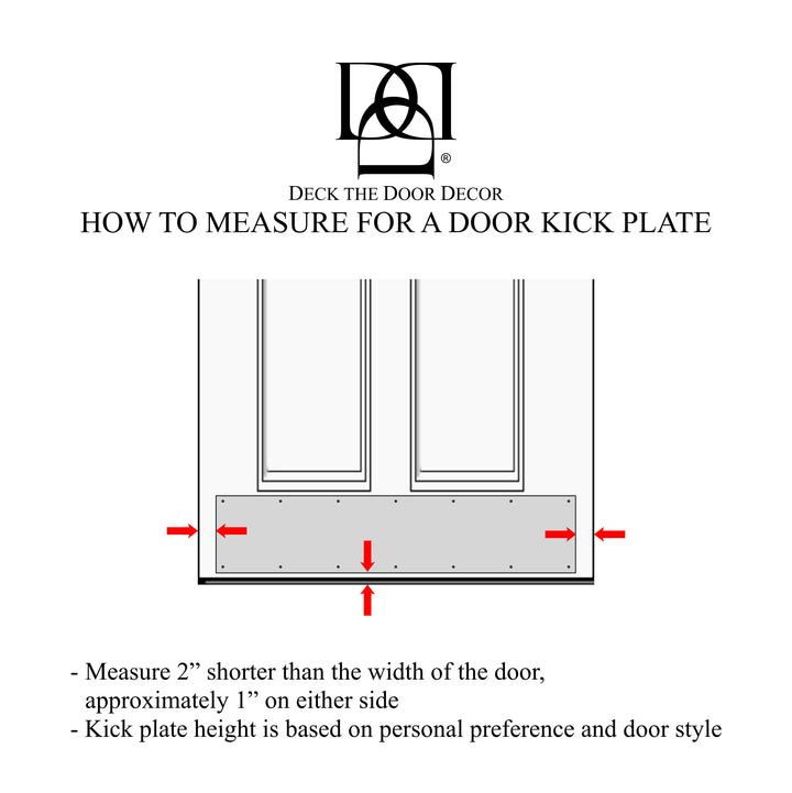 Door Kick Plate - Engraved - "Utilitarian" Monogram - Multiple Finish & Size Options - Customizable