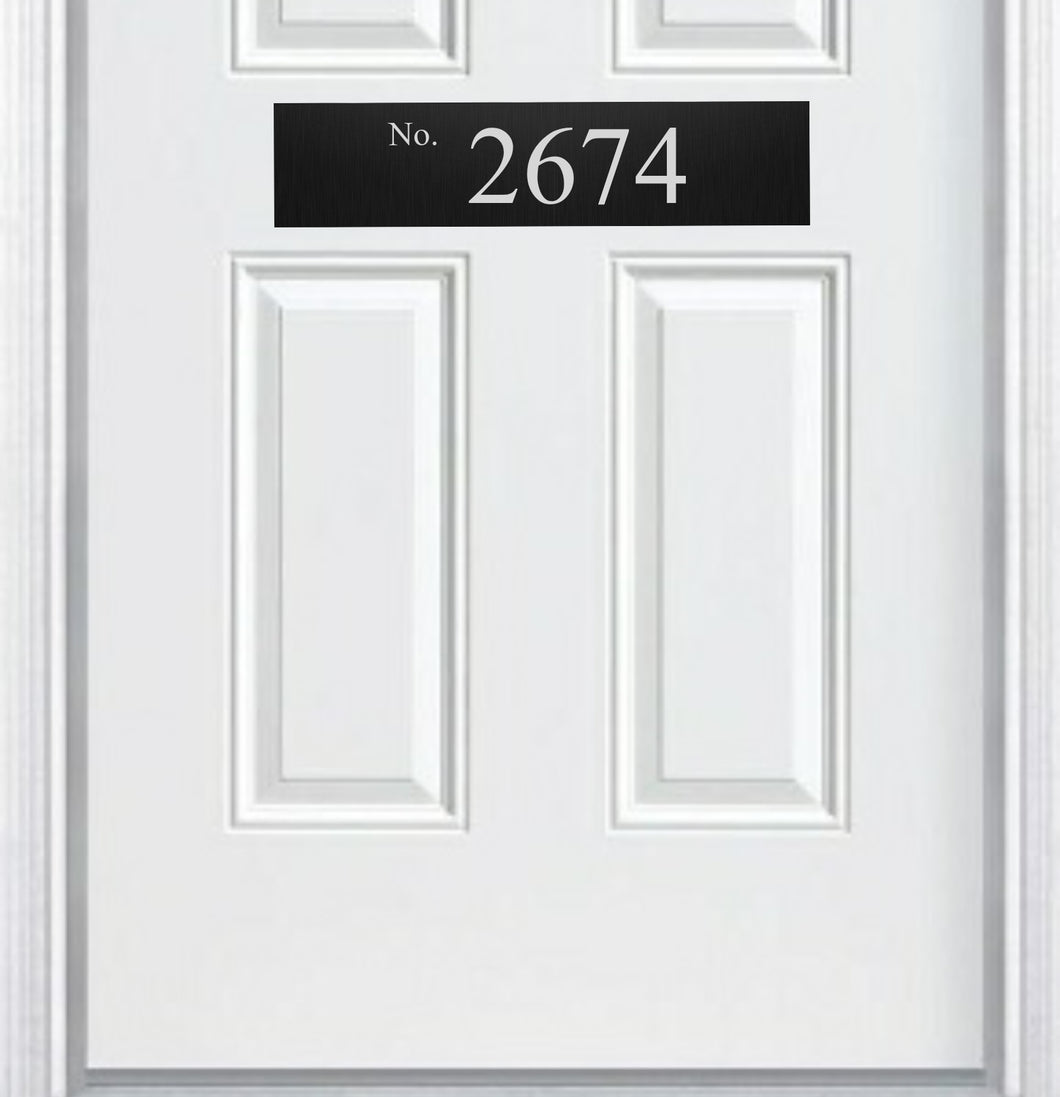 Door Address Accent Plate - Engraved - 