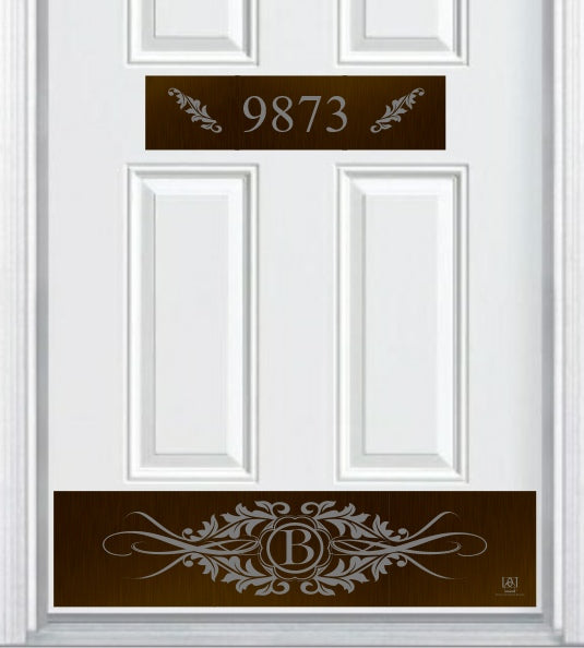 Engraved Address Accent Door Plate by Deck the Door Decor
