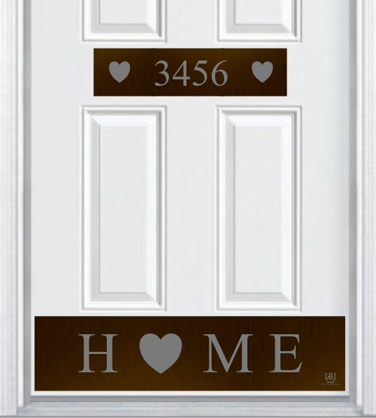 Engraved Address Accent Door Plate by Deck the Door Decor