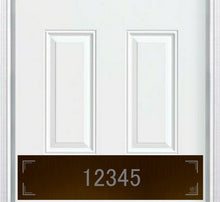 Load image into Gallery viewer, Door Kick Plate - Engraved - &quot;Minimalist&quot; Home Address - Multiple Finish &amp; Size Options - Customizable

