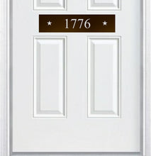 Load image into Gallery viewer, Door Address Accent Plate - Engraved - &quot;Patriot&quot; - Multiple Finish &amp; Size Options - Customizable
