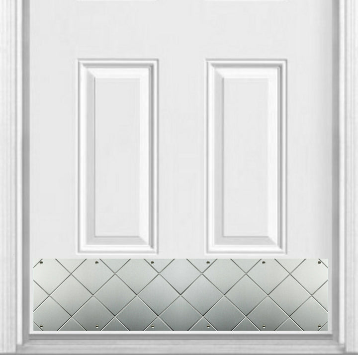 Door Kick Plate - Artisan Embossed - Quilted Stainless Steel- Multiple Size Options