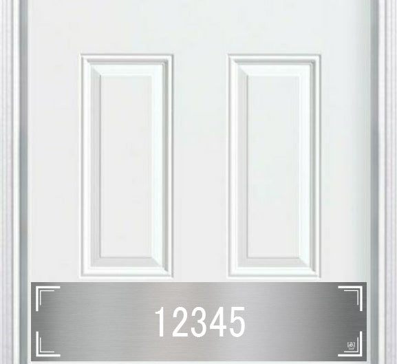 Door Kick Plate - Engraved - "Minimalist" Home Address - Multiple Finish & Size Options - Customizable