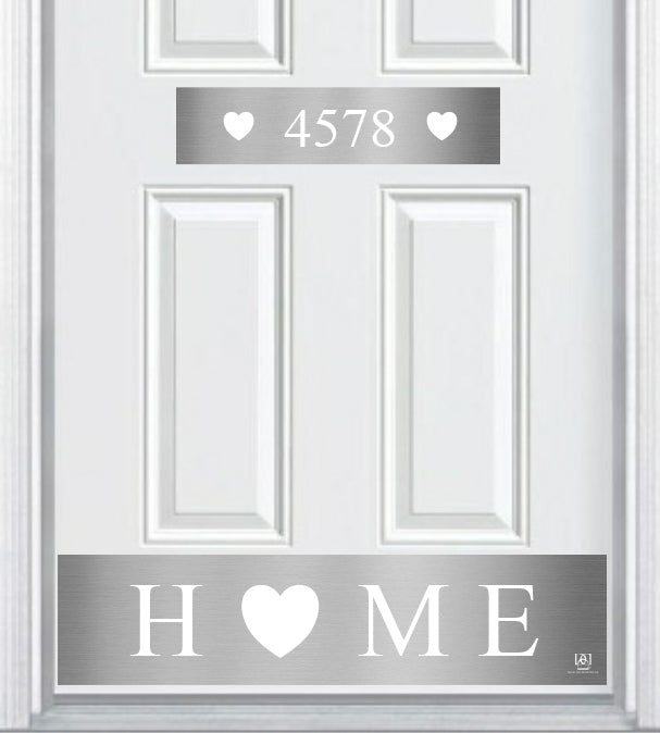 Engraved Address Accent Door Plate by Deck the Door Decor