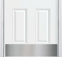 Load image into Gallery viewer, Nickel Finish Door Kick Plate by Deck the Door Decor
