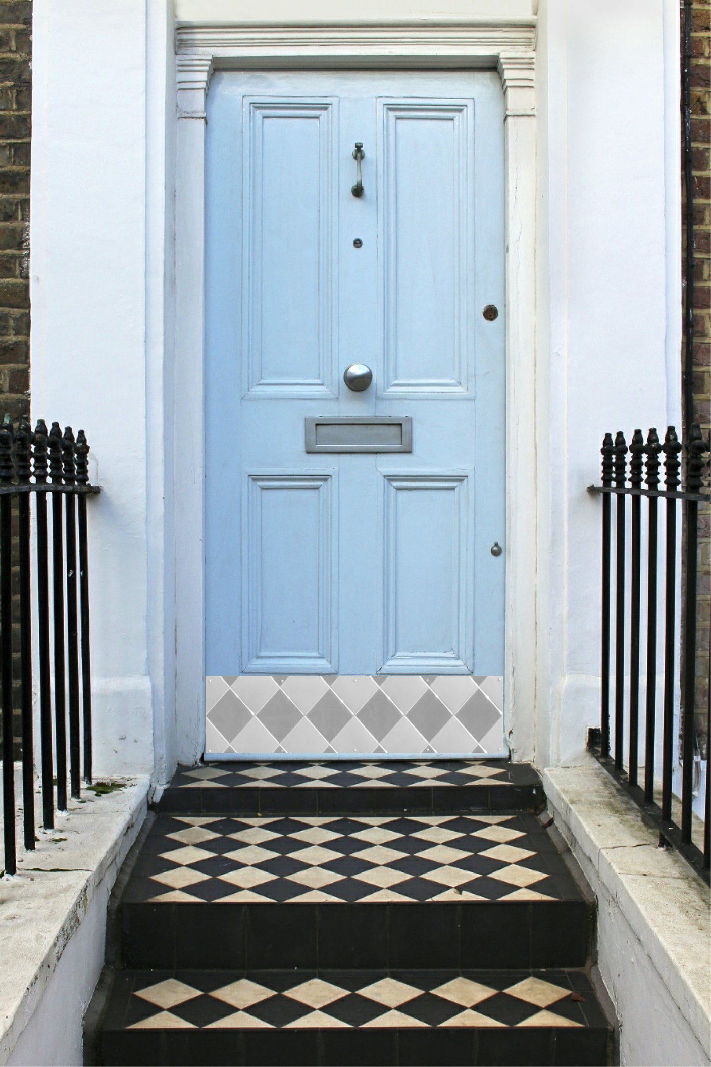 Door Kick Plate - Artisan Embossed - Harlequin Stainless Steel - Multiple Size Options